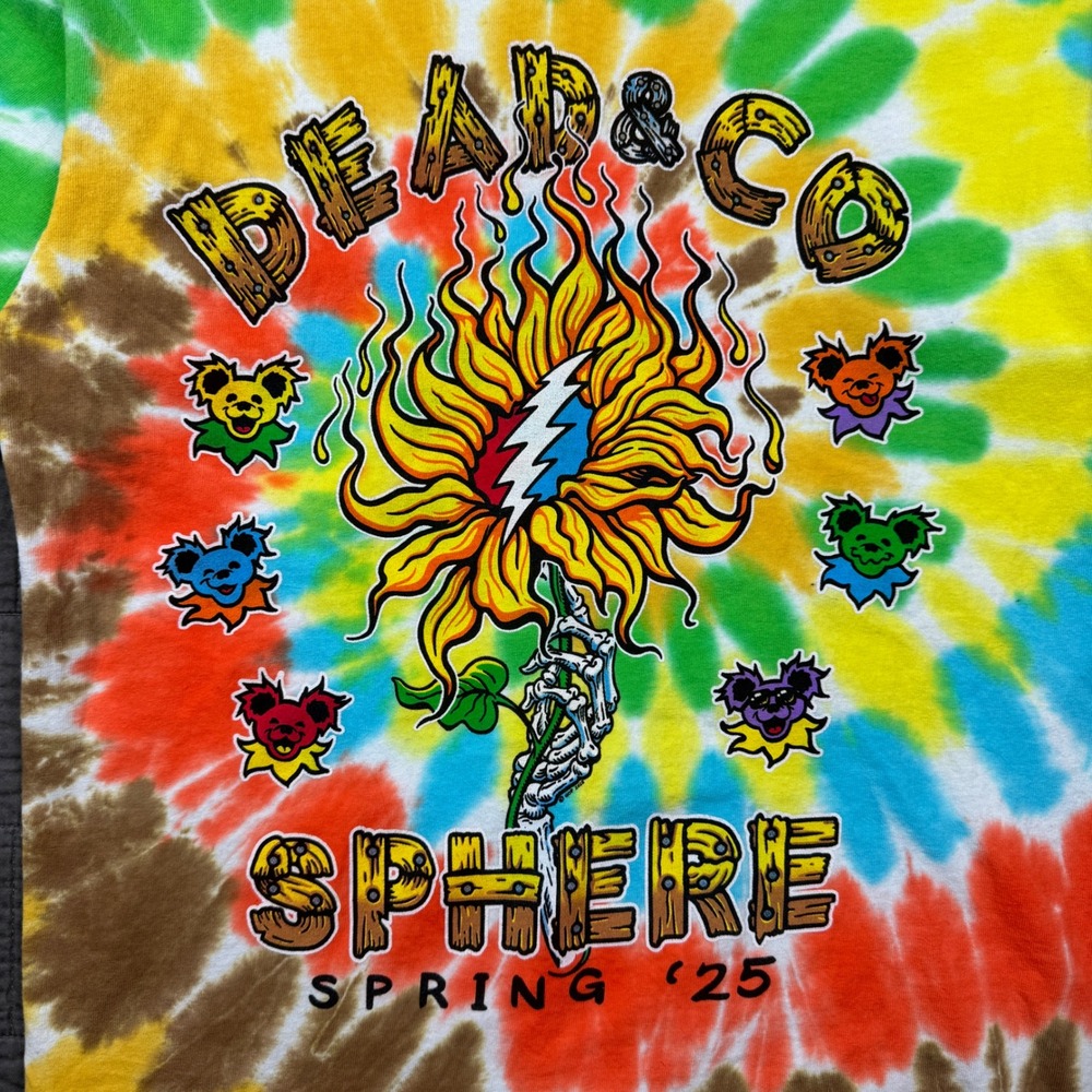 Liquid Blue Dead & Co Sphere Las Vegas 2025 Tie Dye T-Shirt Mens Medium - Picture 2 of 10